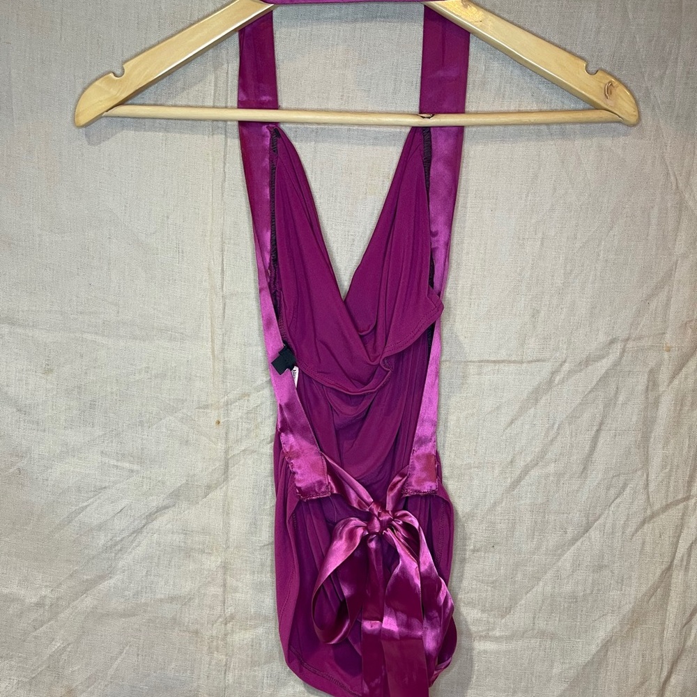 Hot Pink Halter Top - Picture 2 of 2